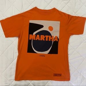 Heron Preston Martha Orange Tshirt SS17